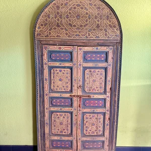 Antike, handbemalte Zedernholz-Tür – marokkanisches Unikat aus Marrakech